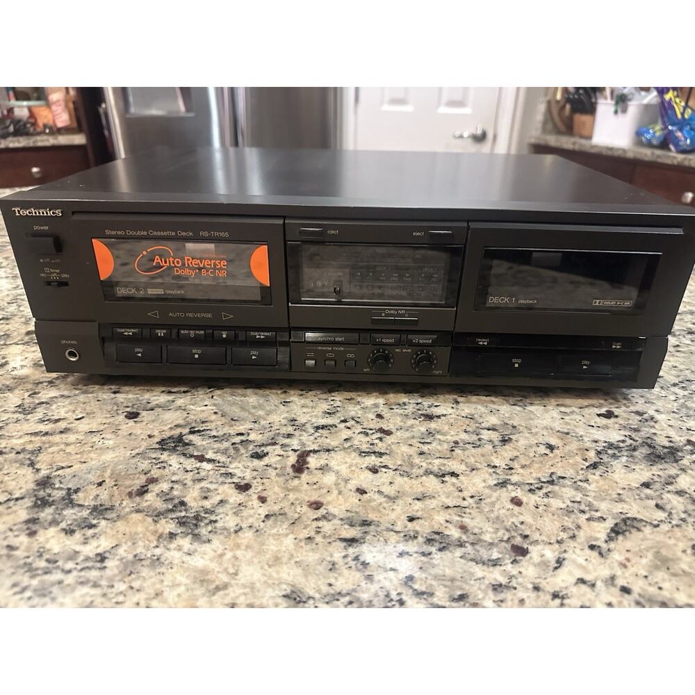 Vintage Technics Stereo Double Cassette Deck RS-TR165 Excellent Condition